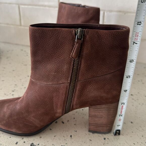 Cole Haan Cassidy Nike Air Chestnut Brown Nubuck Ankle Boots Heels Women’s 9.5B - Picture 7 of 12